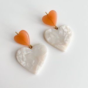 Madewell Heart of Hearts Statement Earrings